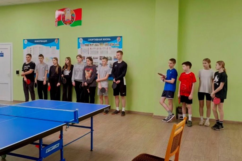 Команда школьников Сморгонского района примет участие в областной спартакиаде по настольному теннису