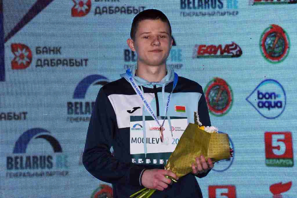 Сморгонский легкоатлет Алексей Дудинский стал бронзовым призером республиканского первенства