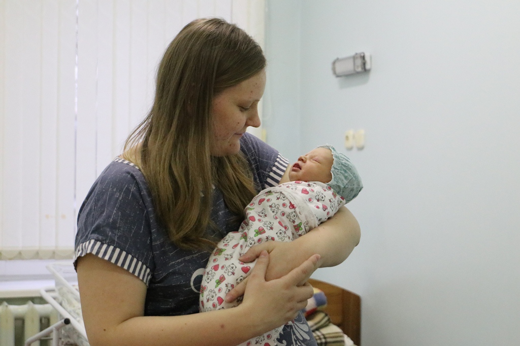 Первый малыш в Сморгонском роддоме в этом году родился 2 января