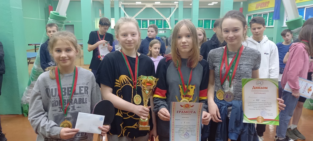 Сморгонсккая команда приняла участие соревнованиях по настольному теннису «Белые молнии»