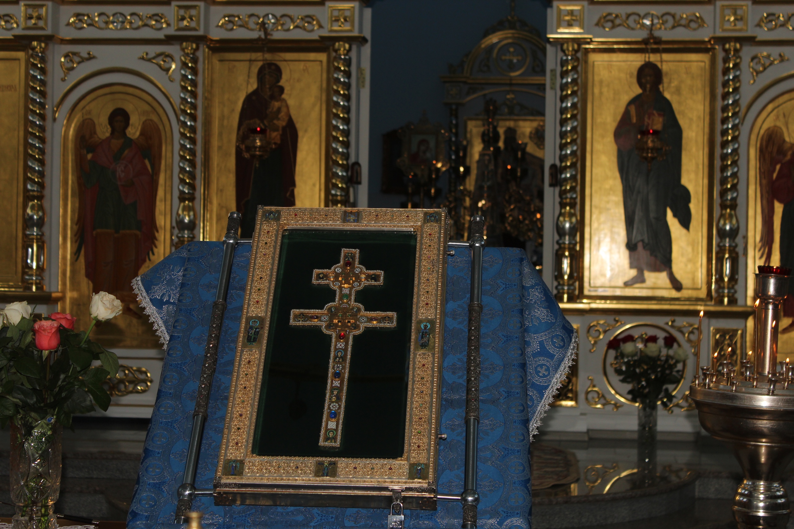В Сморгонь прибыл Крест преподобной Евфросинии Полоцкой (+Видео)