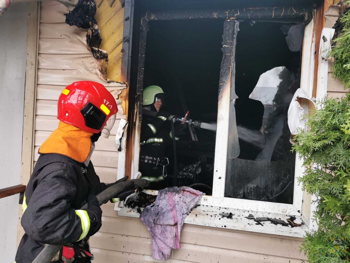 В Сморгони при пожаре погибла женщина