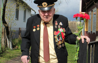 В рамках акции «Солдаты Победы»  ветераны Великой Отечественной войны принимают поздравления