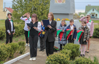 В Вишнево прошёл митинг, посвящённый Дню Победы