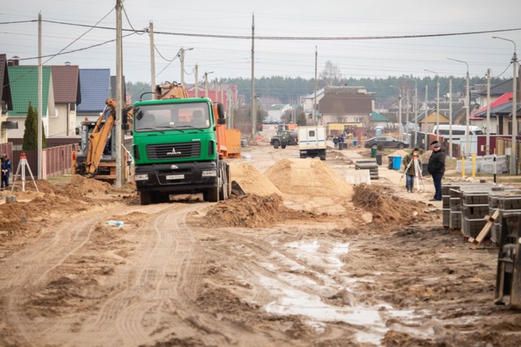 В Сморгони идет капитальный ремонт улицы Франциска Скорины