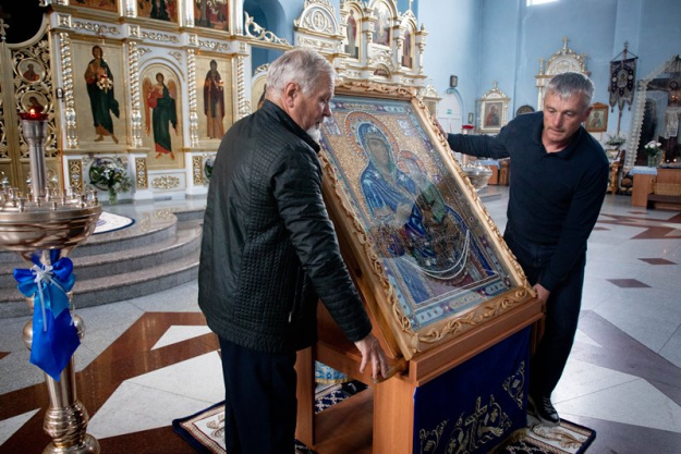 В Собор Преображения Господня доставили икону Божией Матери Сукневичской 