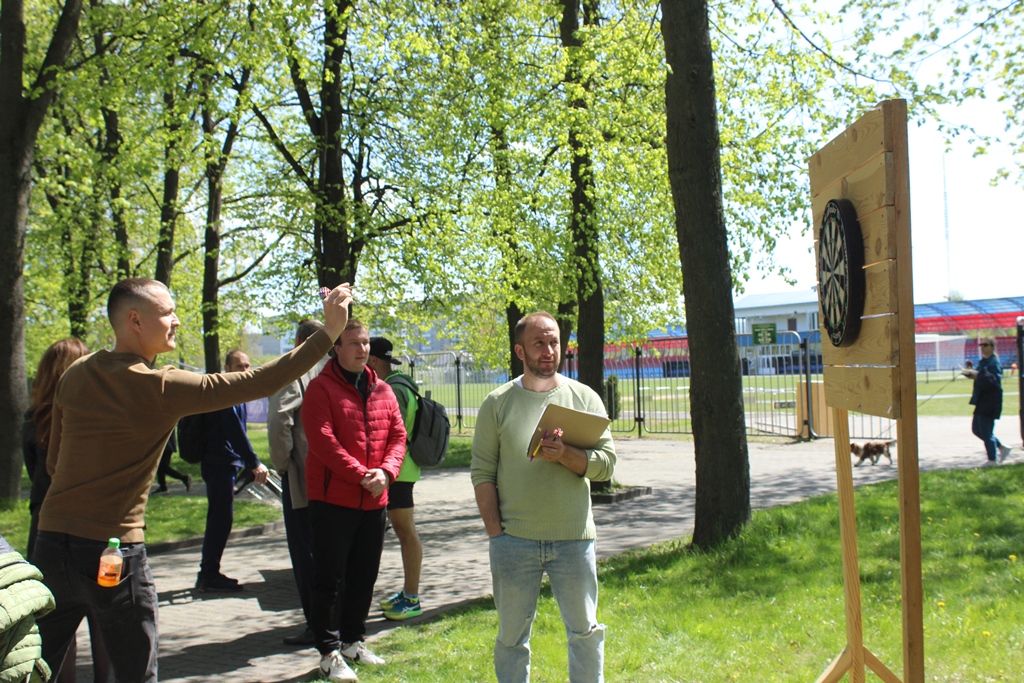 В городском парке прошли соревнования по дартсу