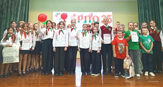 В районном смотре-конкурсе пионерских агитбригад «Дорогой добрых дел» победила команда Жодишковской СШ