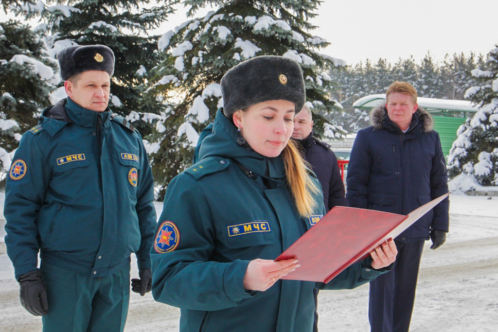 Спасатели Сморгонского РОЧС отпраздновали профессиональный праздник (+Видео)