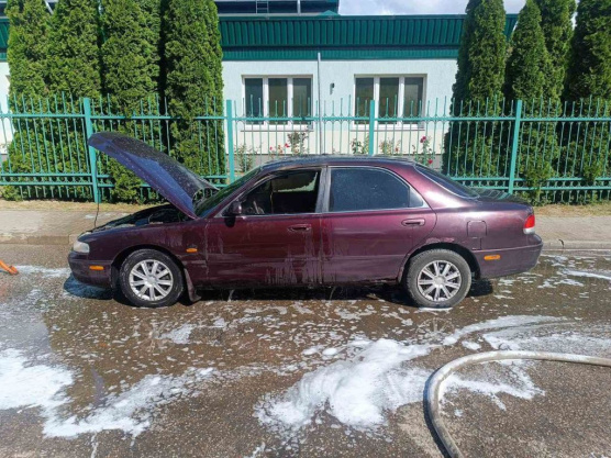 18 августа  по улице Советской  горел легковой автомобиль