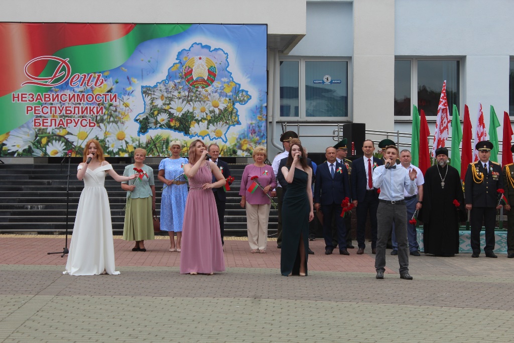 Митинг, посвященный Дню Независимости, прошёл в Сморгони