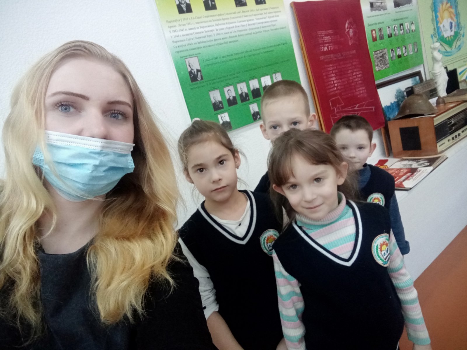 Учащиеся 1 класса Синьковской СШ приняли участие в акции «Селфи в музее»