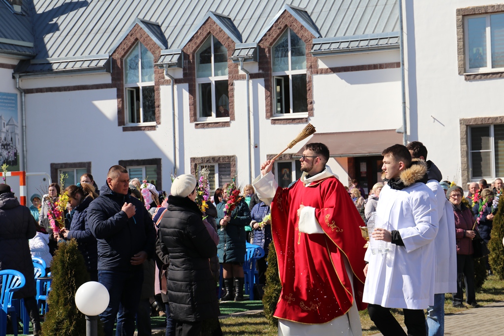 Католікі Смаргоншчыны святкуюць Вербную Нядзелю