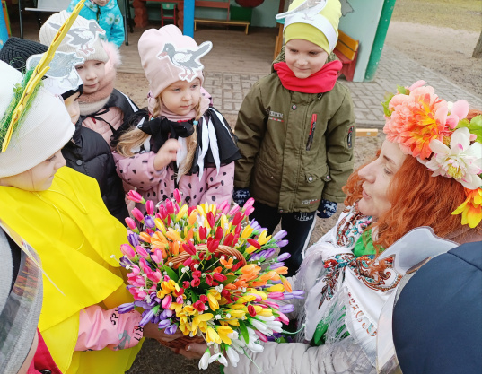 У дашкольным цэнтры развіцця дзіцяці прайшло фальклорнае свята «Гуканне вясны»