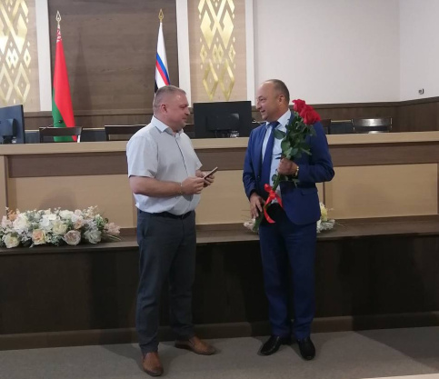 На новую должность проводили заместителя председателя райисполкома Дмитрия Станкевича