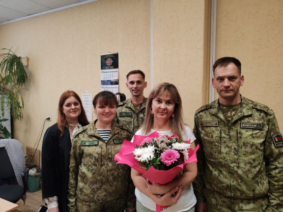 Ирина Лукиановна Юденкова  покидает Сморгонскую пограничную группу