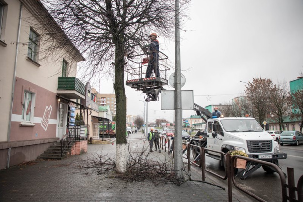 В Сморгони на центральных улицах города проходит санитарная обрезка деревьев В Сморгони на центральных улицах города проходит санитарная обрезка деревьев