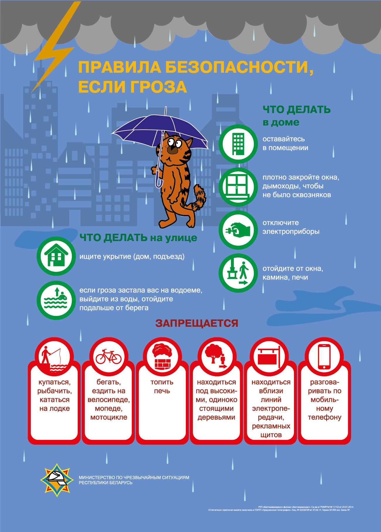 Правила безопасности, если гроза