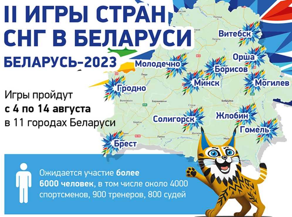 Татьяна Лидяева. Бесплатный вход на соревнования, экскурсии и угощения. Что предложат в Гродно на II Играх стран СНГ
